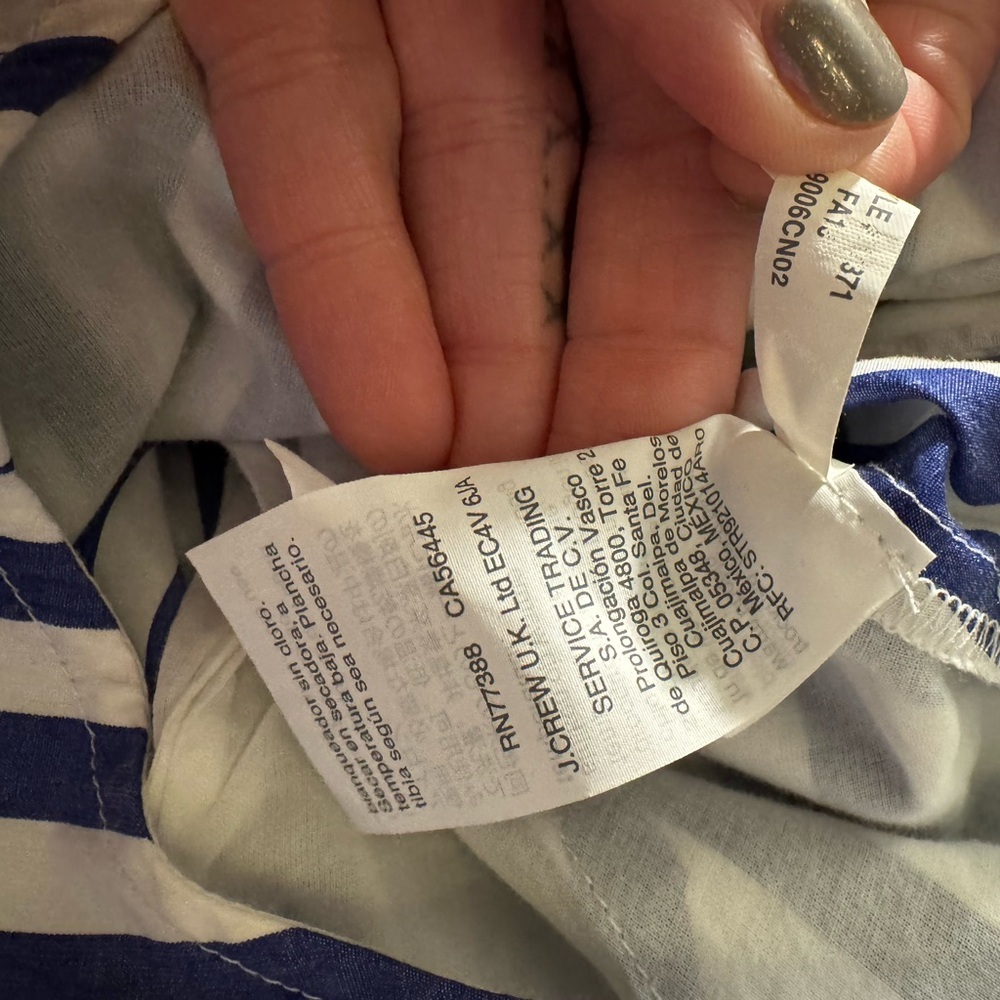 J. Crew Navy and White Halter Jumpsuit - Picture 11 of 15